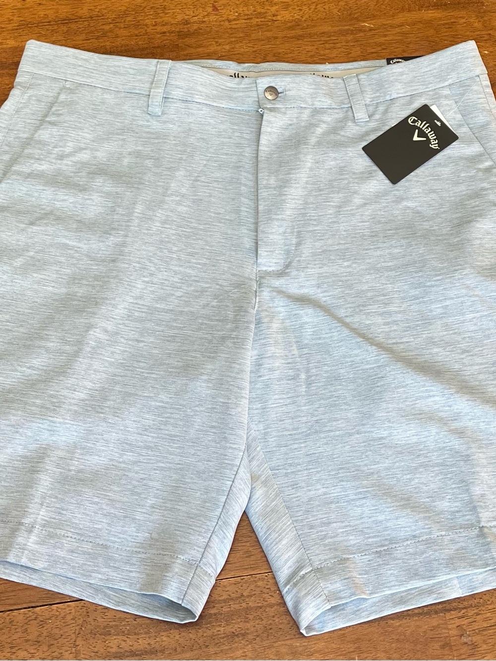 Callaway Men's Size 38 Stretch Performance Golf Shorts Light Blue NWT MSRP $80